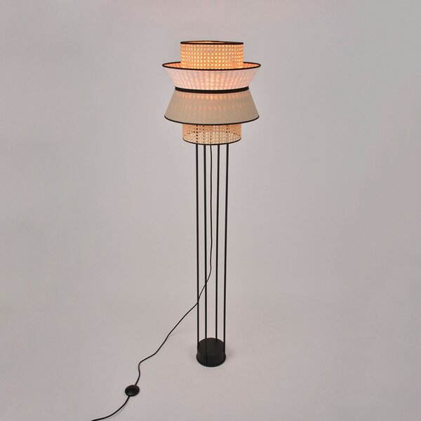 Podne Lampa MARKET SET, Singapour DBL, Bež, Dnevna soba, Drvo, Dizajn