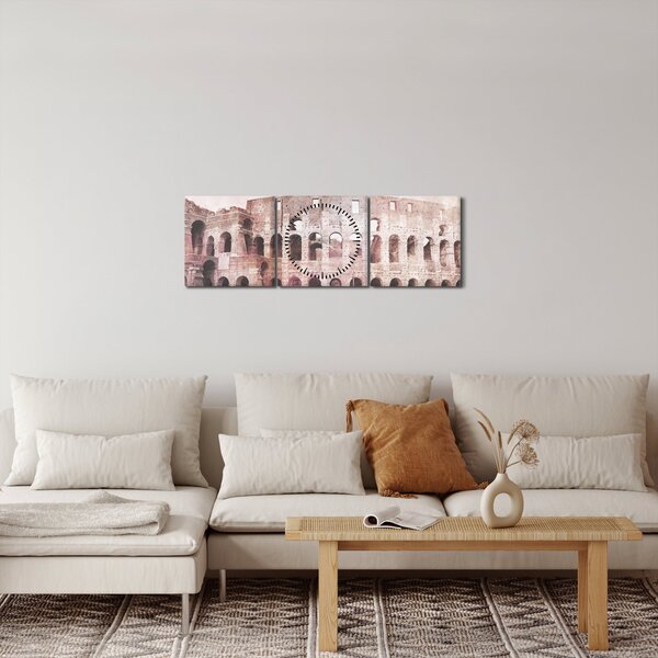 Slika - Stara razglednica grada N⁰2 (sa satom) (90x30 cm)
