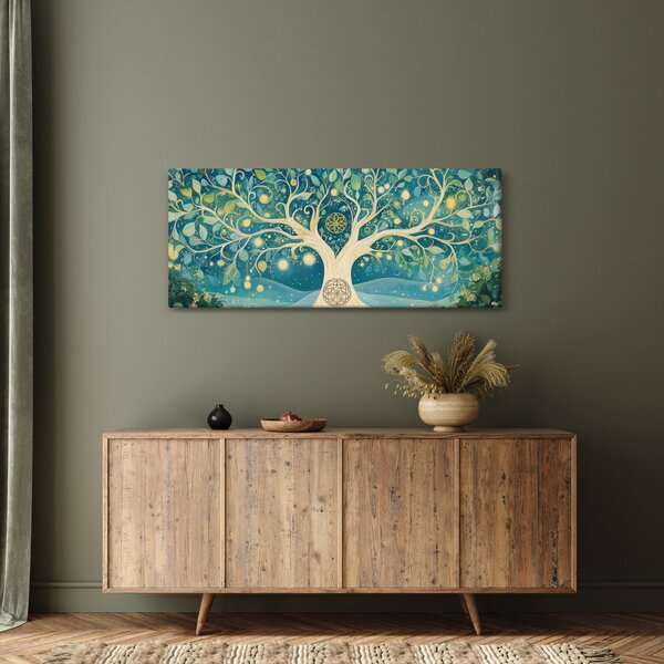 Slika – Magično drvo sa spiralama (120x50 cm)
