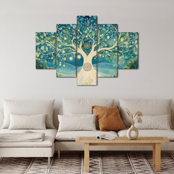 Slika – Magično drvo sa spiralama (150x105 cm)