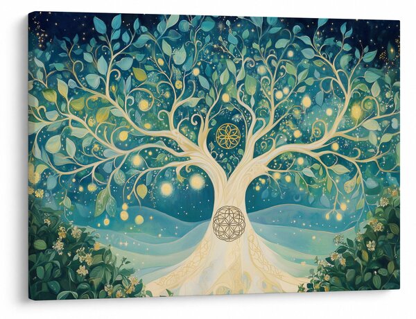 Slika – Magično drvo sa spiralama (70x50 cm)