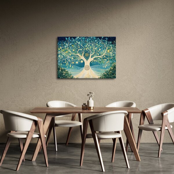 Slika – Magično drvo sa spiralama (70x50 cm)