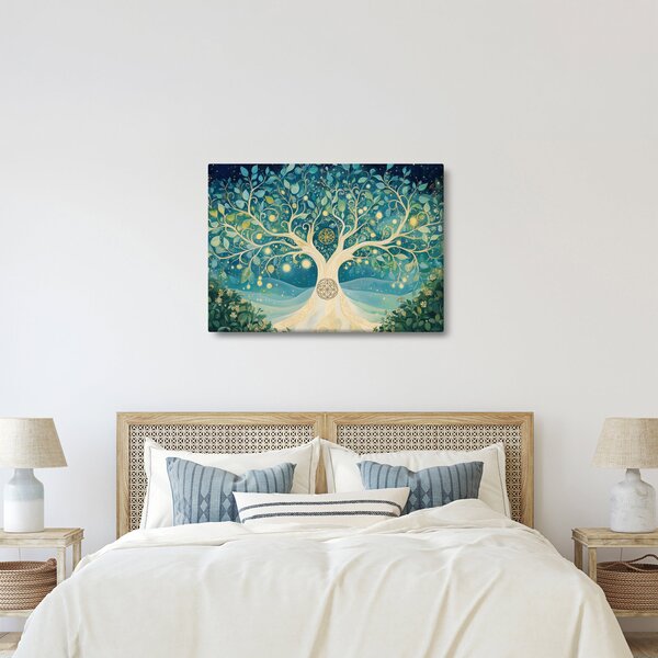 Slika – Magično drvo sa spiralama (70x50 cm)