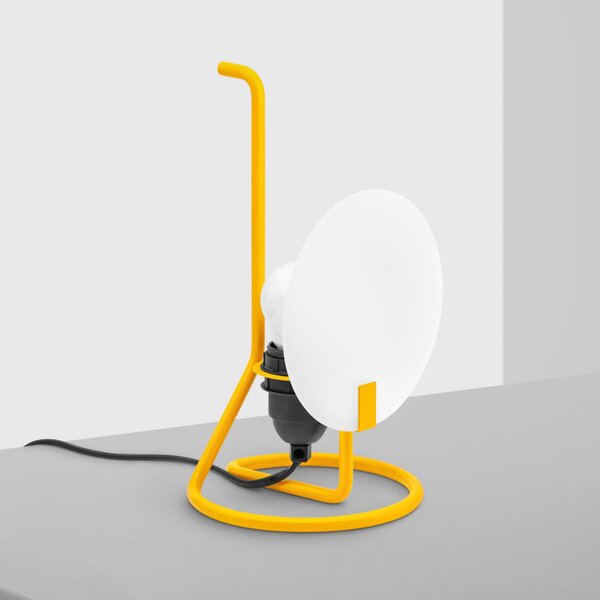 Stolne Lampa Stilnovo, Bugia, Žuta, Dnevna soba, Metal, Dizajn