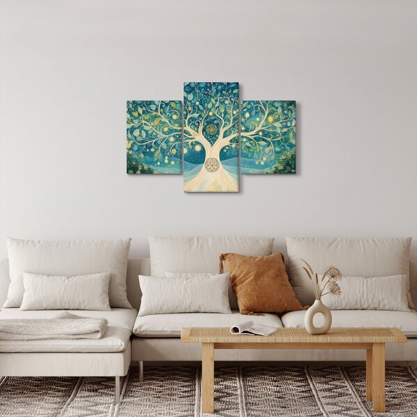 Slika – Magično drvo sa spiralama (90x60 cm)