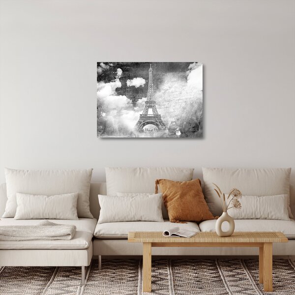Staklena slika - Stara razglednica grada N⁰3 (70x50 cm)