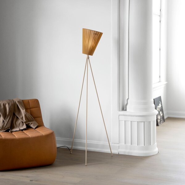 Podne Lampa Northern, Oslo Wood, prigušiv, Dnevna soba, Tkanina / tekstil, Dizajn