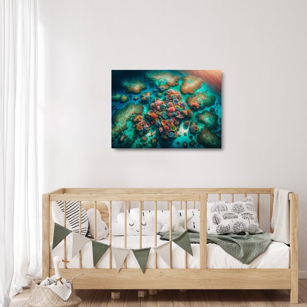 Staklena slika - Pogled na more (70x50 cm)