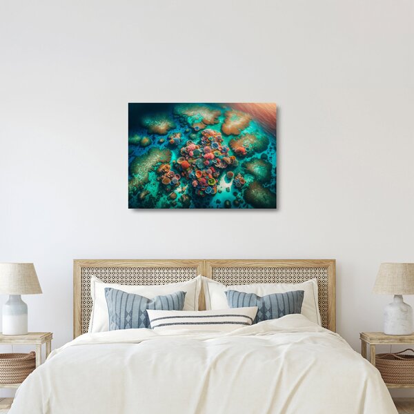 Staklena slika - Pogled na more (70x50 cm)