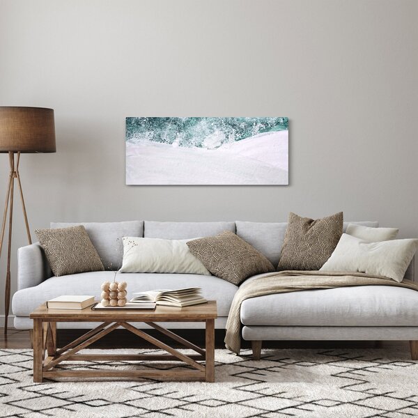 Slika - Tirkizna apstrakcija (120x50 cm)
