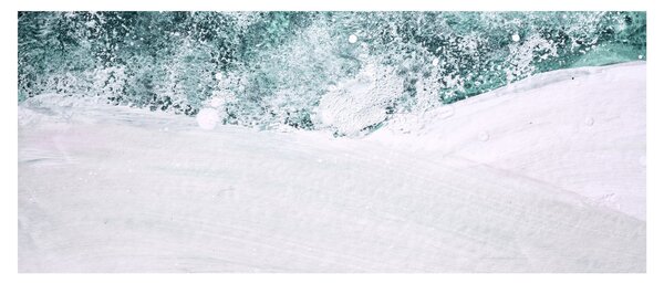 Slika - Tirkizna apstrakcija (120x50 cm)