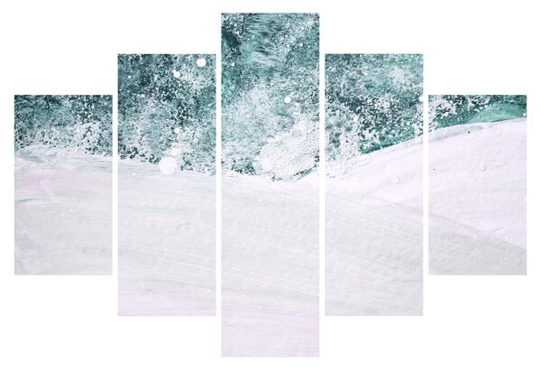 Slika - Tirkizna apstrakcija (150x105 cm)
