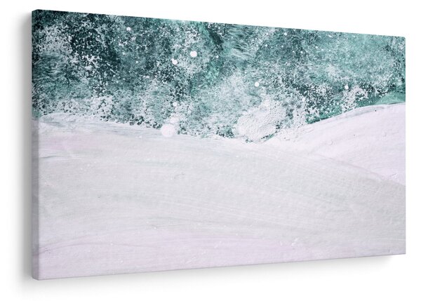 Slika - Tirkizna apstrakcija (90x60 cm)