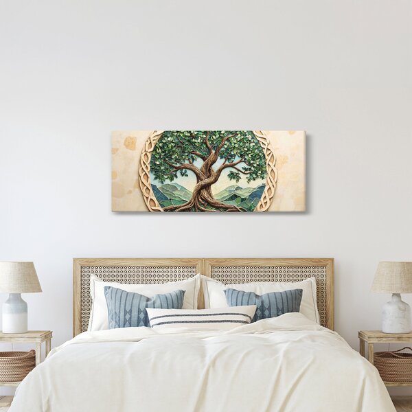 Slika – Ispleteno drvo života (120x50 cm)