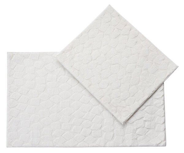 Krem kupaonske prostirke u setu 2 kom 60x100 cm Rabbit – Foutastic