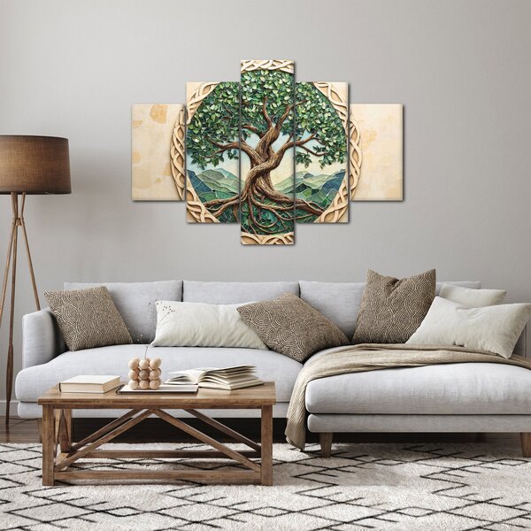Slika – Ispleteno drvo života (150x105 cm)