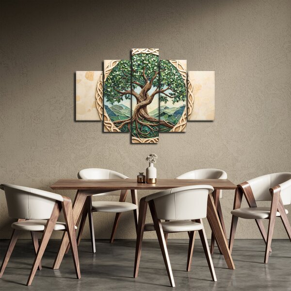 Slika – Ispleteno drvo života (150x105 cm)