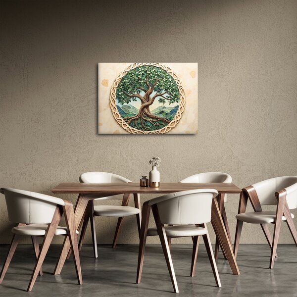Slika – Ispleteno drvo života (70x50 cm)