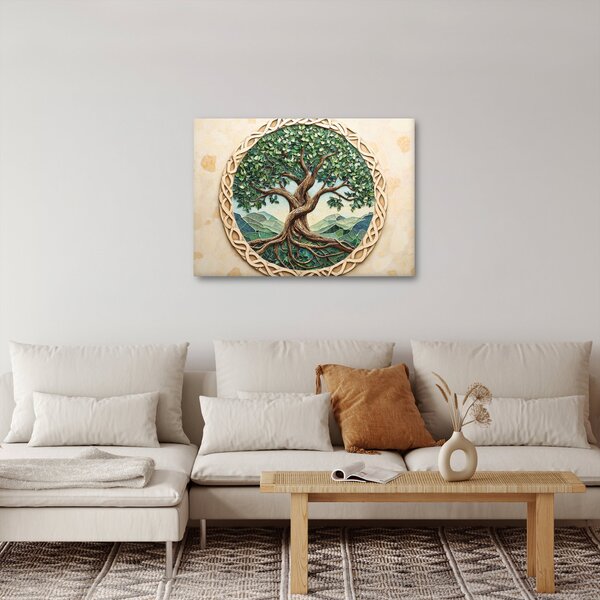 Slika – Ispleteno drvo života (70x50 cm)