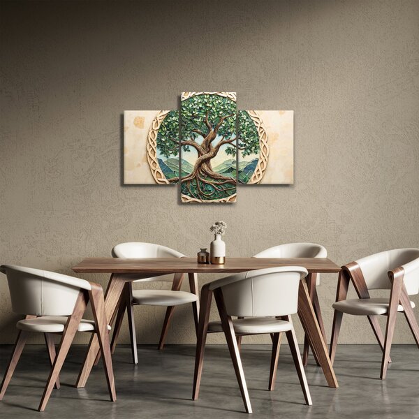 Slika – Ispleteno drvo života (90x60 cm)