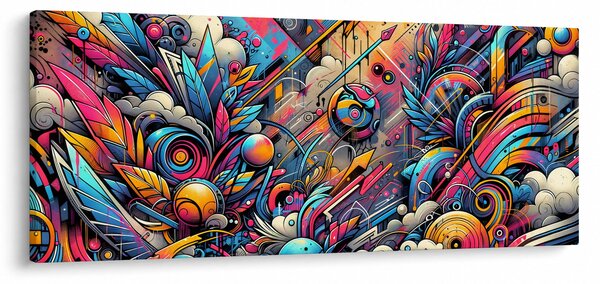 Slika - Šareni grafiti (120x50 cm)