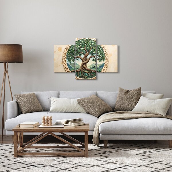 Slika – Ispleteno drvo života (90x60 cm)