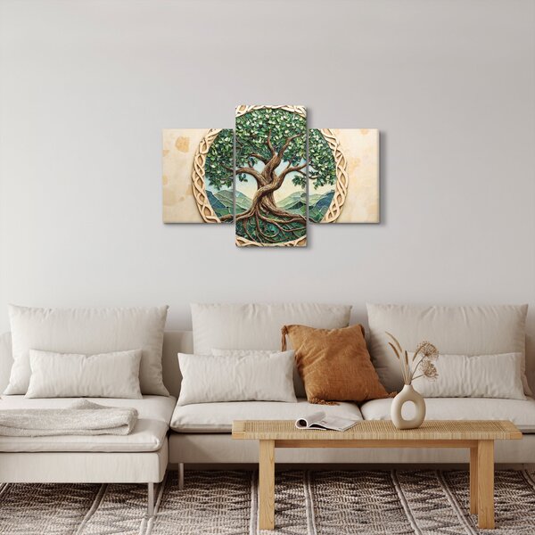 Slika – Ispleteno drvo života (90x60 cm)