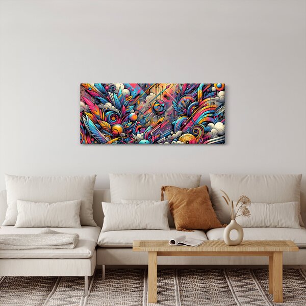 Slika - Šareni grafiti (120x50 cm)