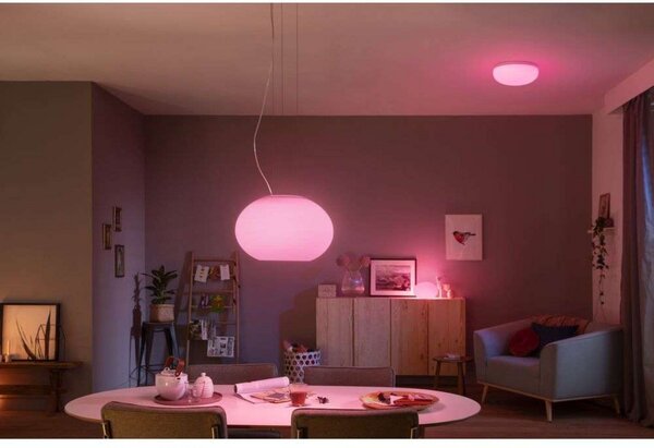 Viseće Svjetiljka Philips Hue, Bijela, Dnevna soba, Staklo