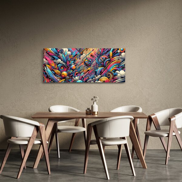 Slika - Šareni grafiti (120x50 cm)