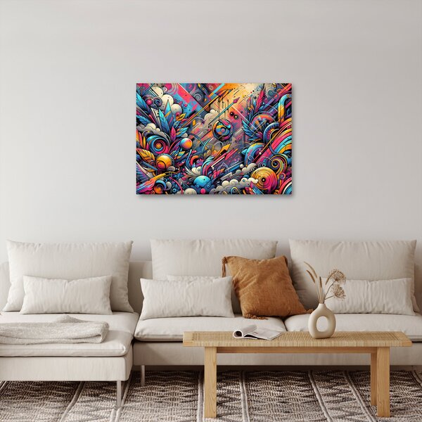 Slika - Šareni grafiti (70x50 cm)