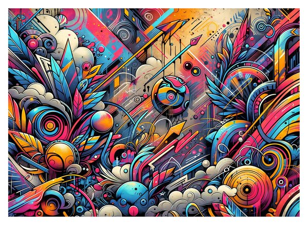 Slika - Šareni grafiti (70x50 cm)