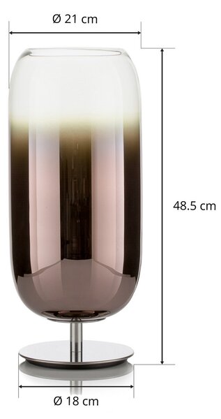 Stolne Lampa Artemide, Gople, Bakar, Dnevna soba, Staklo, Dizajn