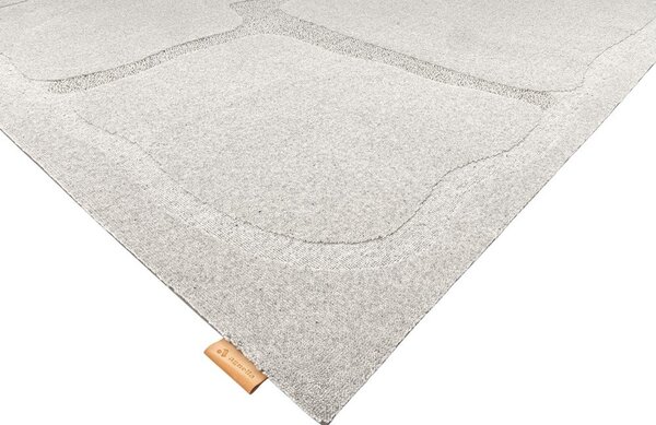 Svijetlo sivi vunen tepih 160x230 cm Morphic Organica – Agnella