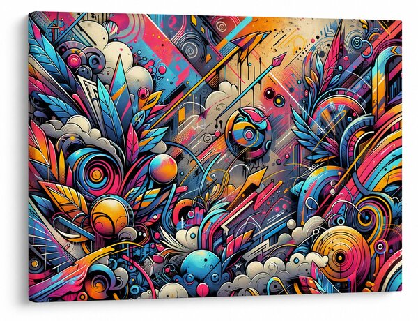 Slika - Šareni grafiti (70x50 cm)