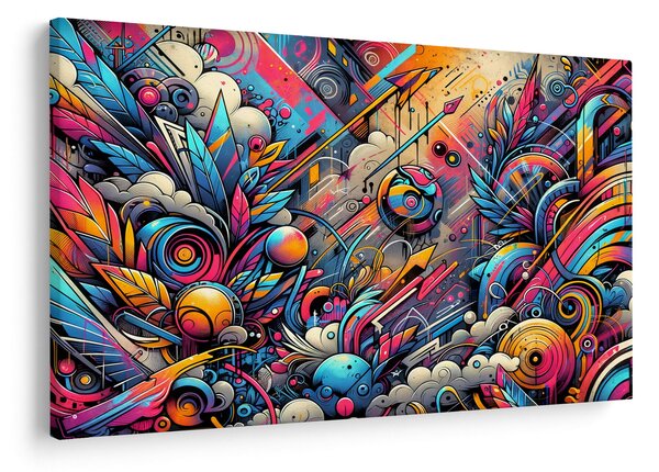 Slika - Šareni grafiti (90x60 cm)
