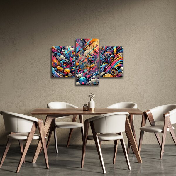 Slika - Šareni grafiti (90x60 cm)