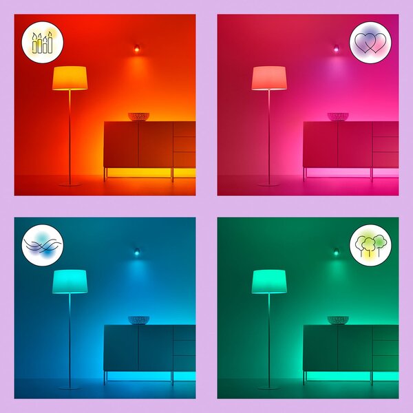 Stolne Lampa WiZ, Mobile Portable, prigušiv, Bijela, Dnevna soba, Plastika, Moderan