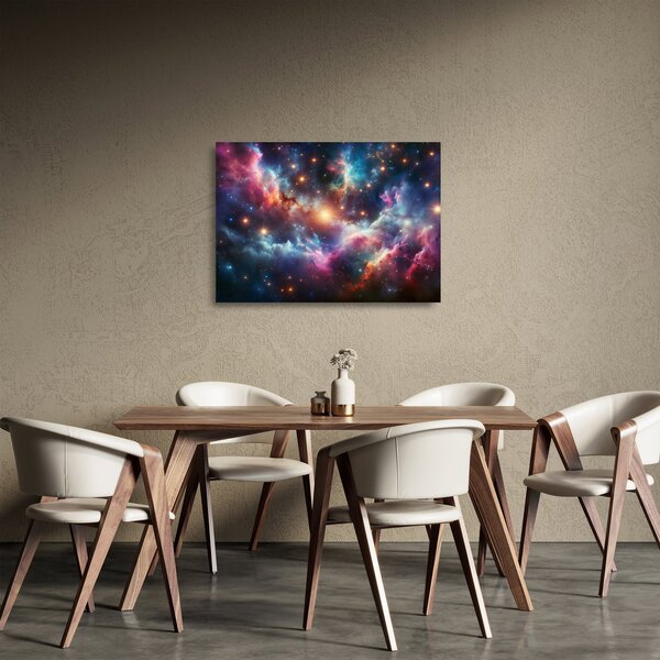 Staklena slika - Tamni svemir (70x50 cm)
