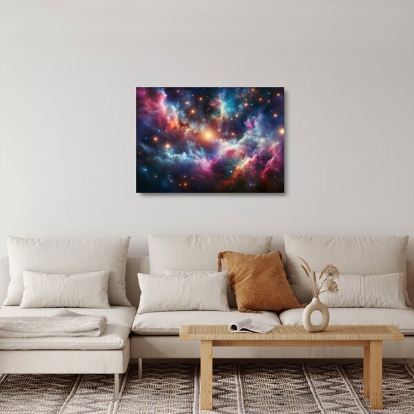 Staklena slika - Tamni svemir (70x50 cm)