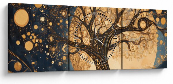Slika – Nadrealno drvo (sa satom) (90x30 cm)