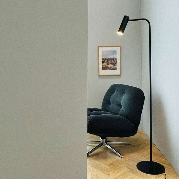 Podne Lampa Dyberg Larsen, Skagerrak, Crno, Dnevna soba, Metal, Moderan