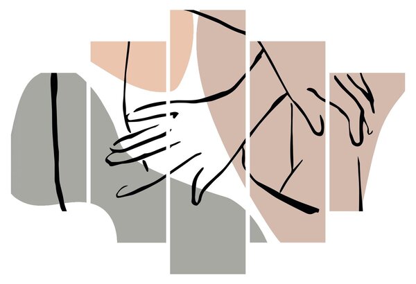 Slika - Linija ženskog tijela N⁰2 (150x105 cm)