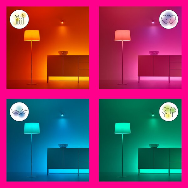 Stolne Lampa WiZ, Light Bar, prigušiv, Bijela, Dnevna soba, Plastika, Moderan