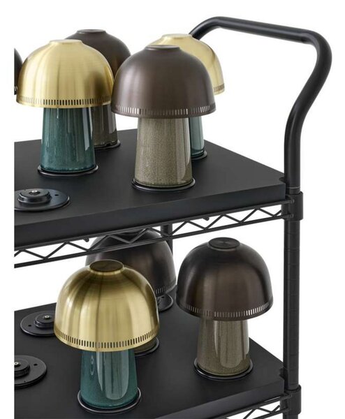 Stolne Lampa &Tradition, prigušiv, Sivo, Dnevna soba, Aluminij, Dizajn