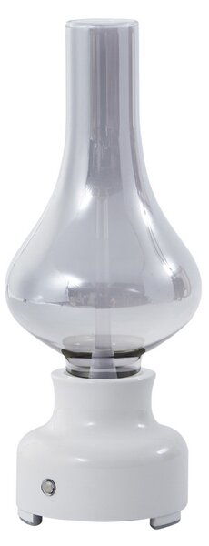 Stolne Lampa NOLA, Mist, prigušiv, Bijela, Dnevna soba, Staklo, Industrijski dizajn