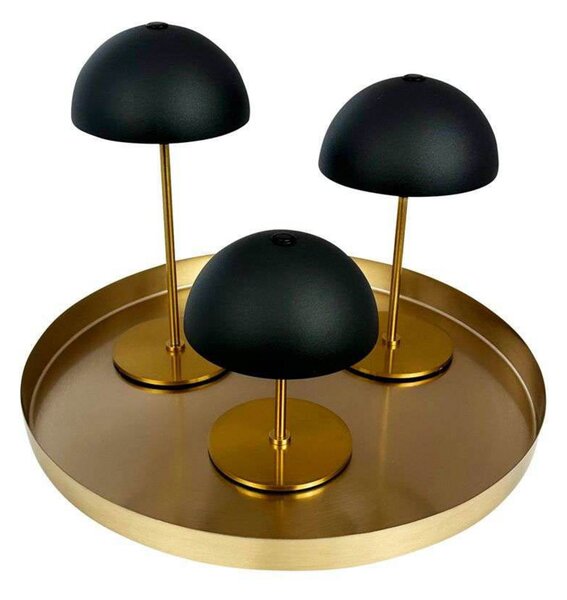 Stolne Lampa Dyberg Larsen, Along, prigušiv, Zlato / mjed, Dnevna soba, Metal, Skandinavski