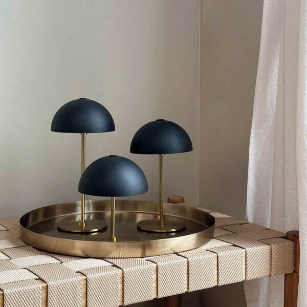 Stolne Lampa Dyberg Larsen, Along, prigušiv, Zlato / mjed, Dnevna soba, Metal, Skandinavski