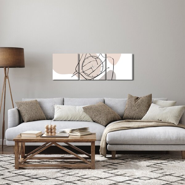 Slika - Linija ženskog tijela N⁰1 (sa satom) (90x30 cm)