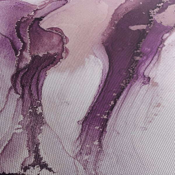 Slika - Ljubičasta tekućina art (90x60 cm)